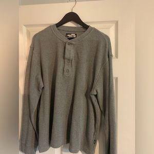 MOUNTAIN KHAKI GREY HENLEY • XXL